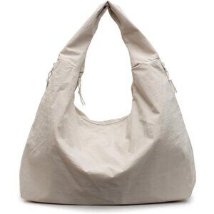 Slouchy Tote Bag for Women Beige